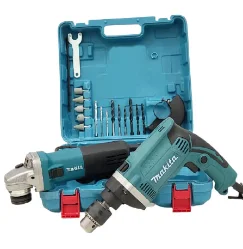 پک دوقلو دریل چکشی و مینی فرز برقی ماکیتا مدل 9555HN