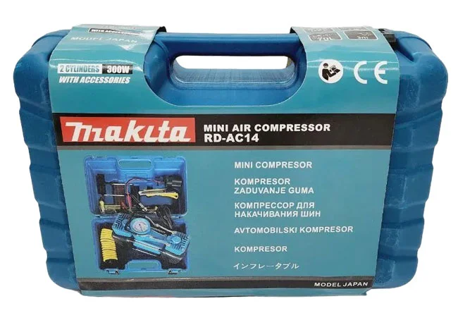 پمپ باد فندکی دو سیلندر خودرو ماکیتا مدل Japan-12v