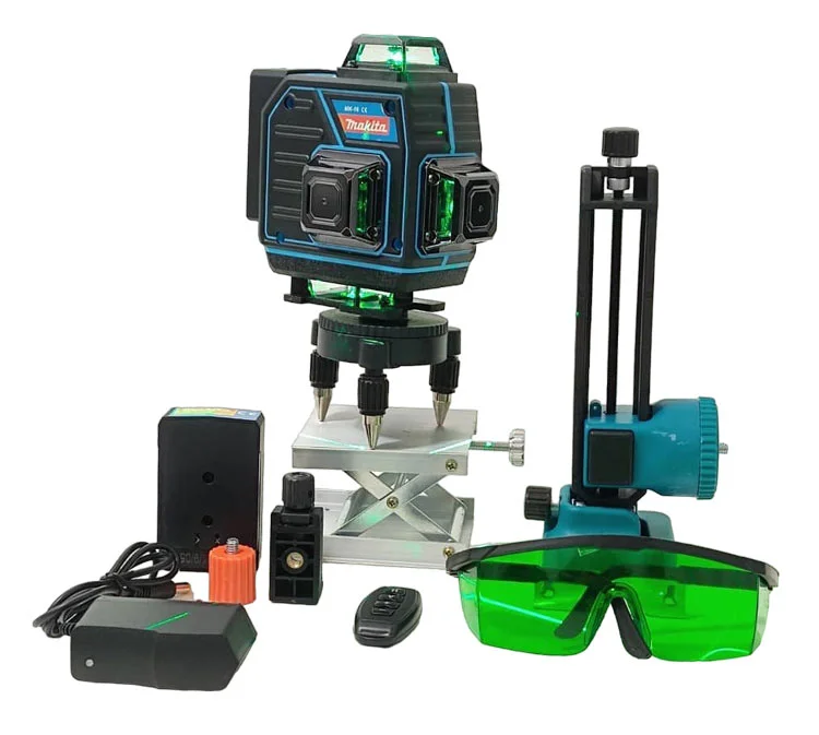 تراز لیزری ماکوتا اصلی نور سبز 360 درجه و 3 بعدی مدل TM-16WF