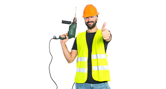 از لباس های ایمن و محافظ چشم استفاده کنید